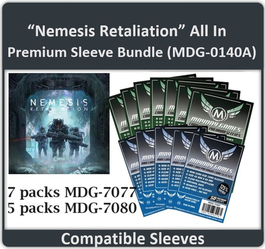 "Nemesis Retaliation" All In Gamefound Compatible Sleeve Bundle