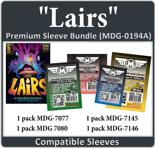 "Lairs" Kickstarter Edition Compatible Card Sleeve Bundle