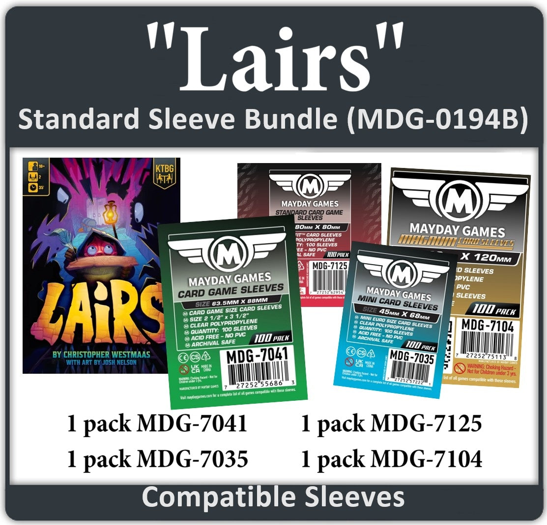 "Lairs" Kickstarter Edition Compatible Card Sleeve Bundle