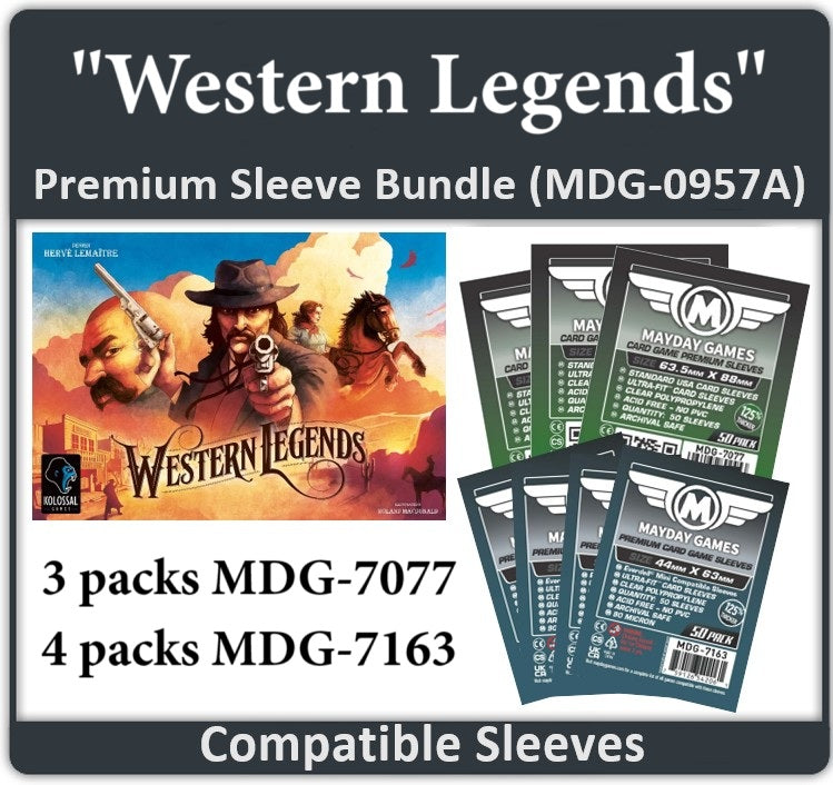"Western Legends" Compatible Card Sleeve Bundle - Premium Protection "Western Legends" Compatible Card Sleeve Bundle - Premium Protection