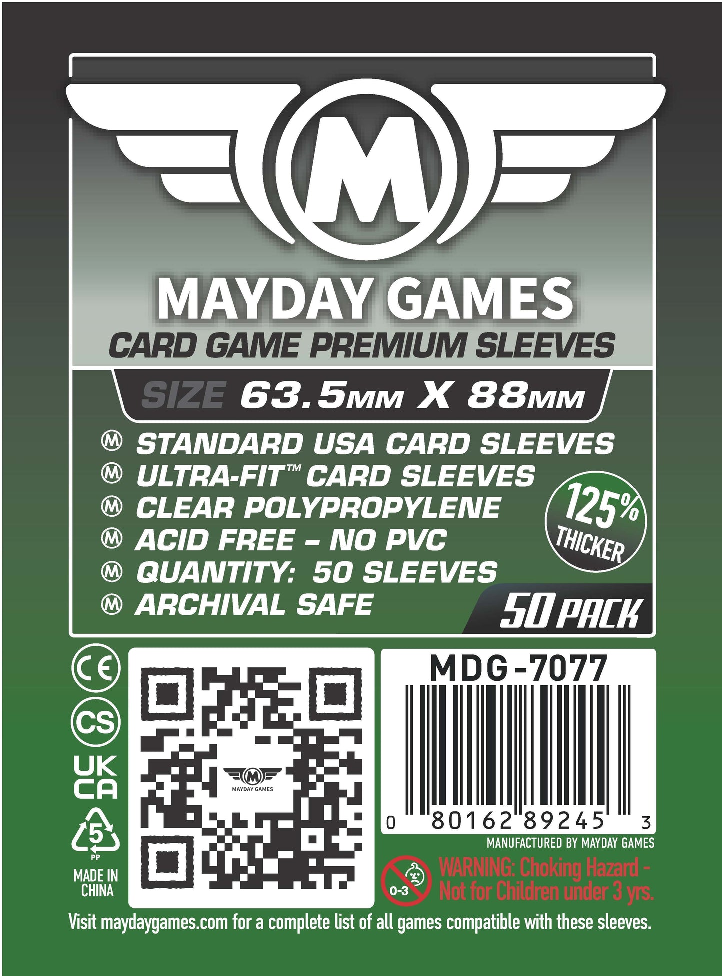 Card Game Card Sleeves (63.5x88mm) (Add-on) (Crowd Control)