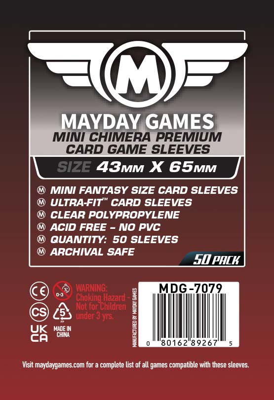 Mini Chimera Card Sleeves (43x65mm) - Mayday Games Mini Chimera Card Sleeves (43x65mm) - Mayday Games