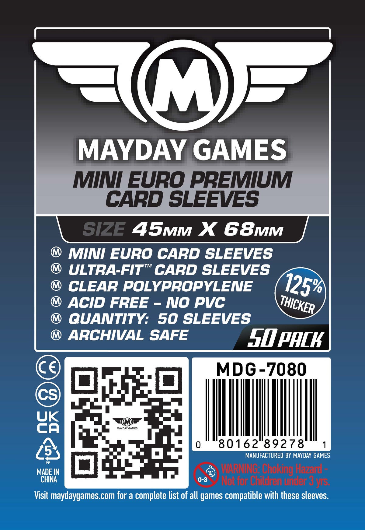 Mini Euro Card Sleeves (45x68mm) Standard 7035 or Premium 7080 – Mayday ...