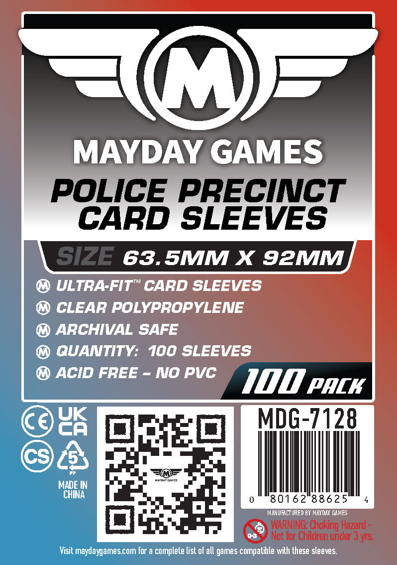 Police Precinct" Board Game Sleeves - Mayday Games Police Precinct" Board Game Sleeves - Mayday Games