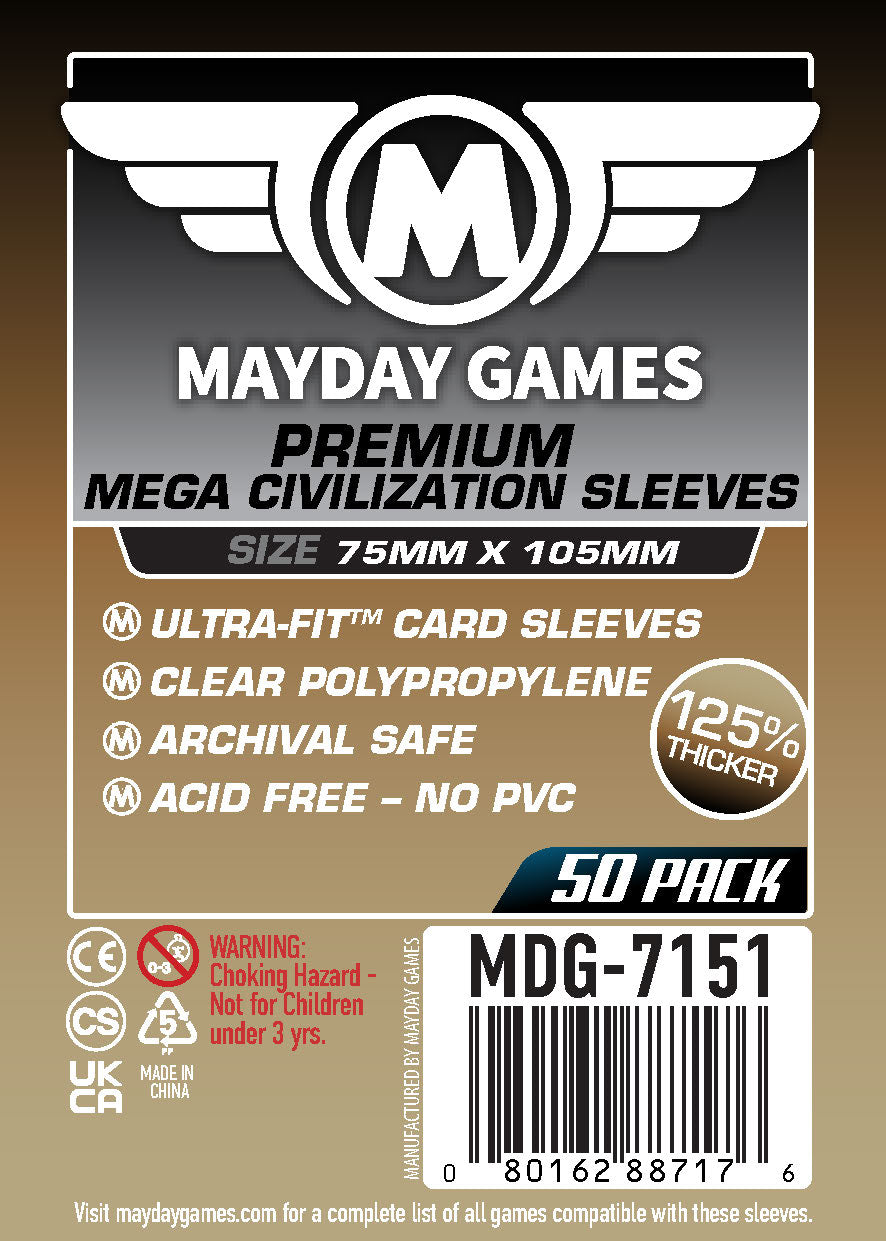 watergate card sleeves "Mega Civilization" Compatible Card Sleeves (75x105mm)