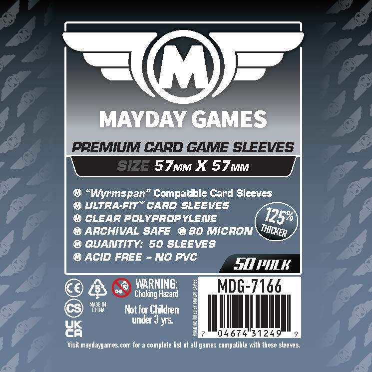 Wyrmspan" Compatible Card Sleeves (57x57mm) Standard 7165 or Premium Mayday Games Wyrmspan" Compatible Card Sleeves (57x57mm) Standard 7165 or Premium Mayday Games