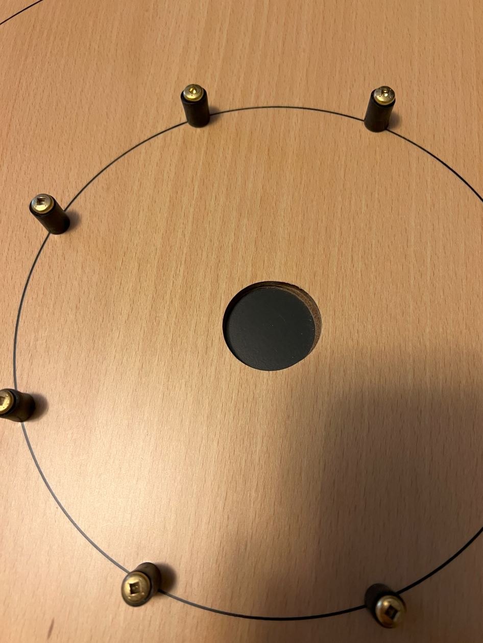 IMPERFECT/RETURNED: Beech ELITE Edition Crokinole Board (2025) Black Ditch + Bag IN STOCK!  #0173