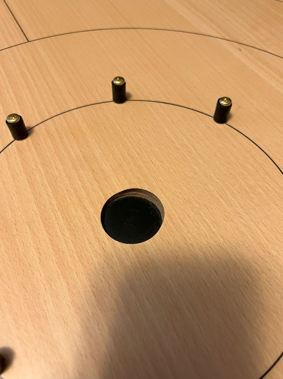 IMPERFECT/RETURNED: Beech ELITE Edition Crokinole Board (2025) Black Ditch + Bag IN STOCK!  #0173