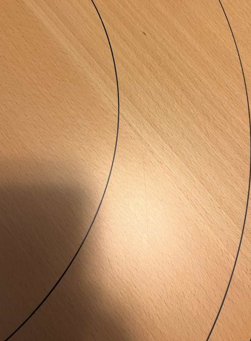 IMPERFECT/RETURNED: Beech ELITE Edition Crokinole Board (2025) Black Ditch + Bag IN STOCK!  #0173