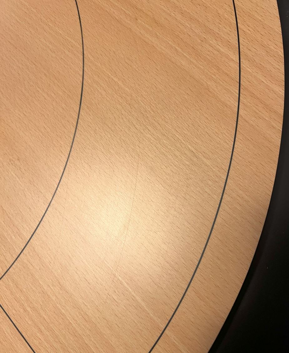 IMPERFECT/RETURNED: Beech ELITE Edition Crokinole Board (2025) Black Ditch + Bag IN STOCK!  #0173