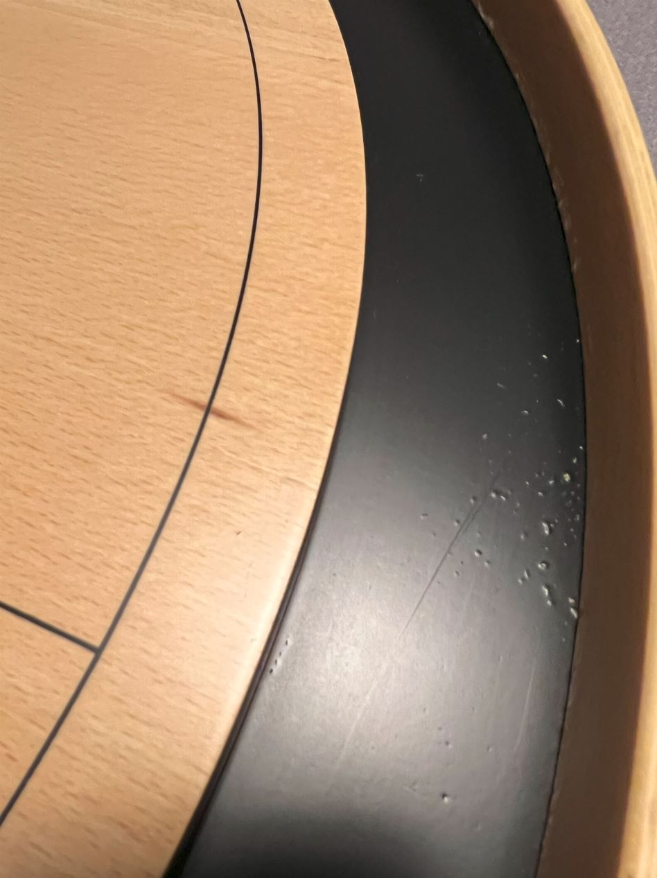 IMPERFECT/RETURNED: Beech ELITE Edition Crokinole Board (2025) Black Ditch + Bag IN STOCK!  #0173