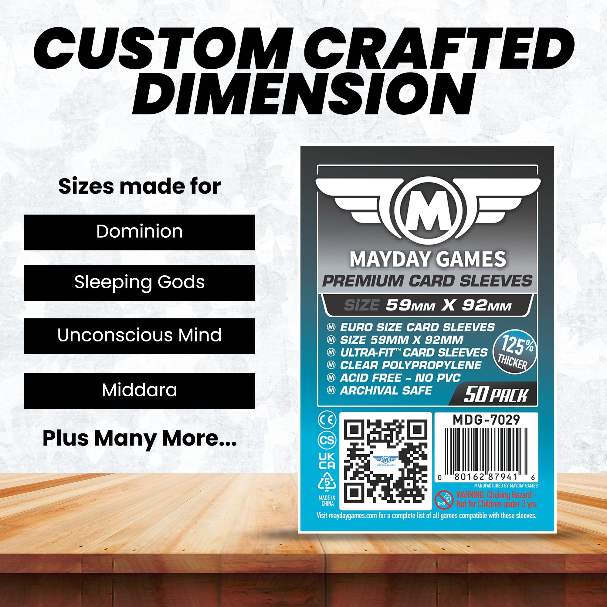 Euro Card Sleeves (59x92mm) - Mayday Games
