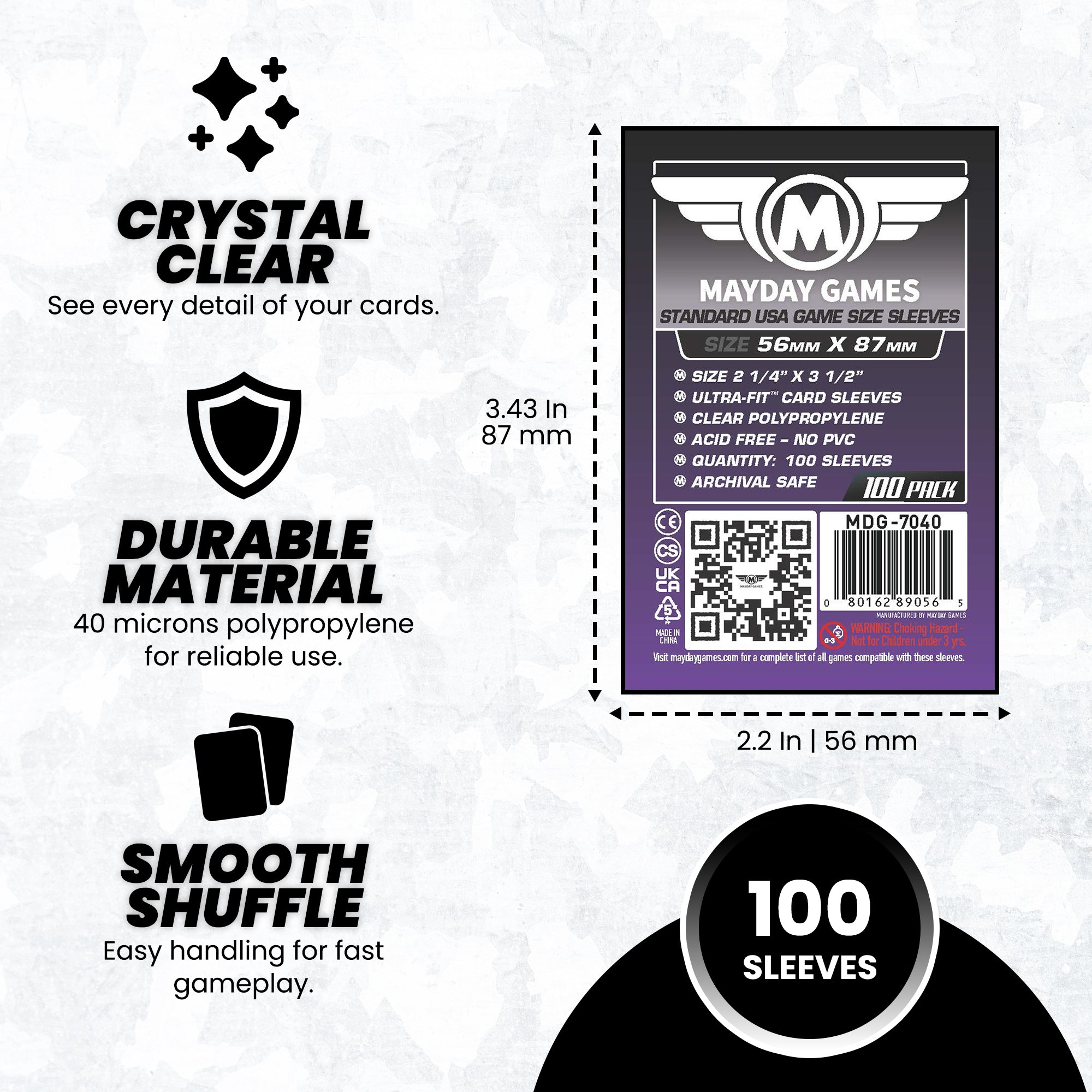 Standard USA Chimera Card Sleeves (56x87mm) - Mayday Games