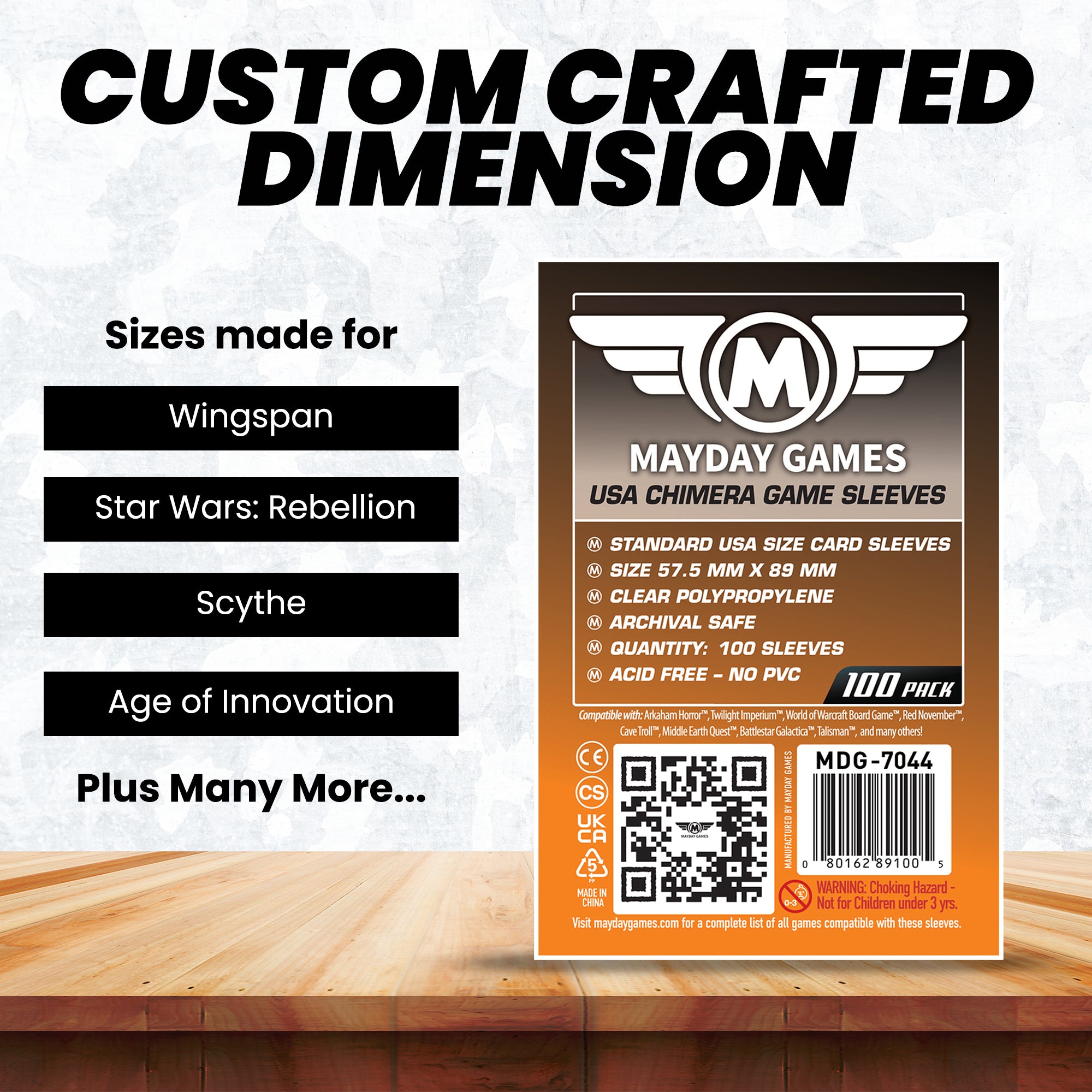 Standard USA Chimera Card Sleeves (57.5x89mm) - Mayday Games
