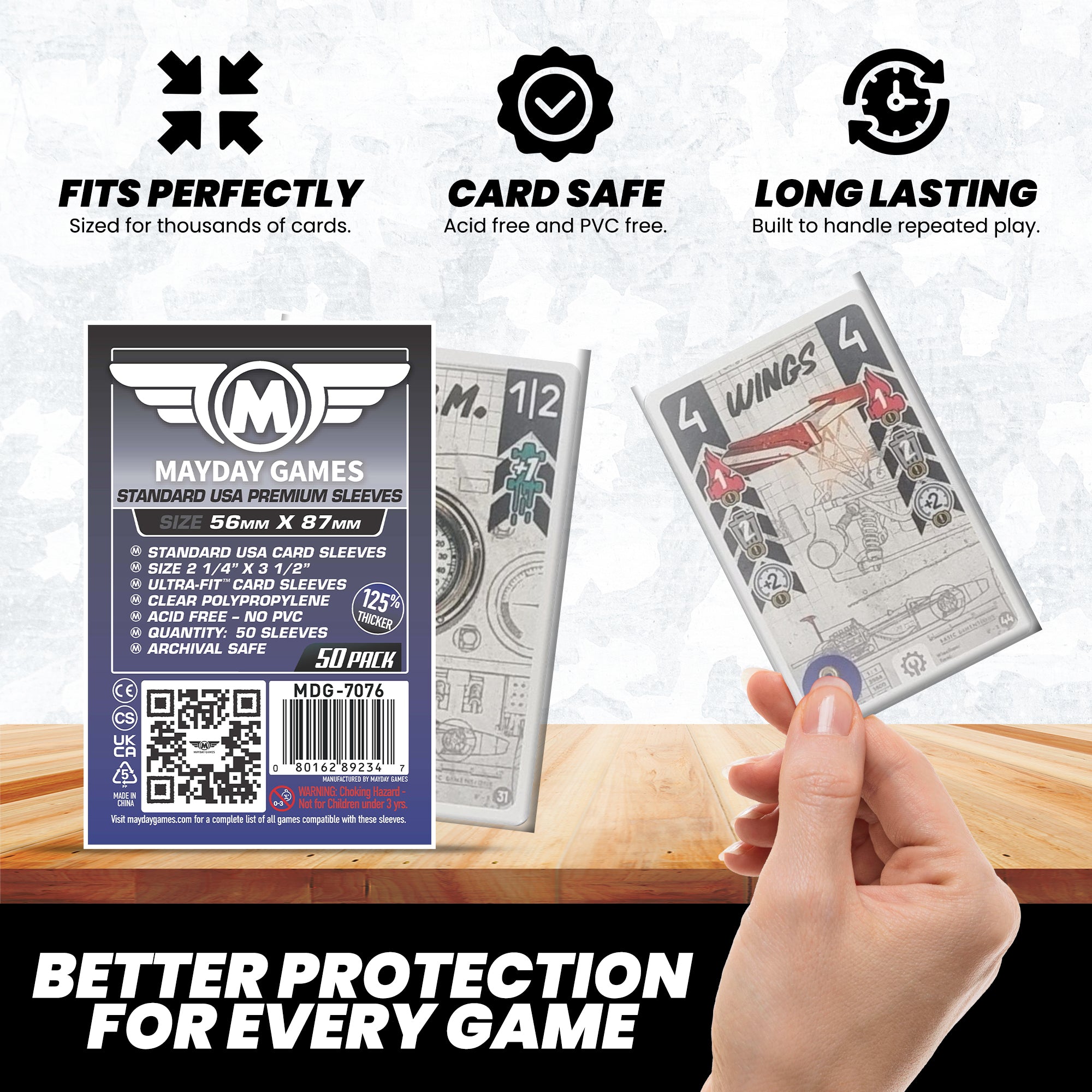 Standard USA Chimera Card Sleeves (56x87mm) - Mayday Games