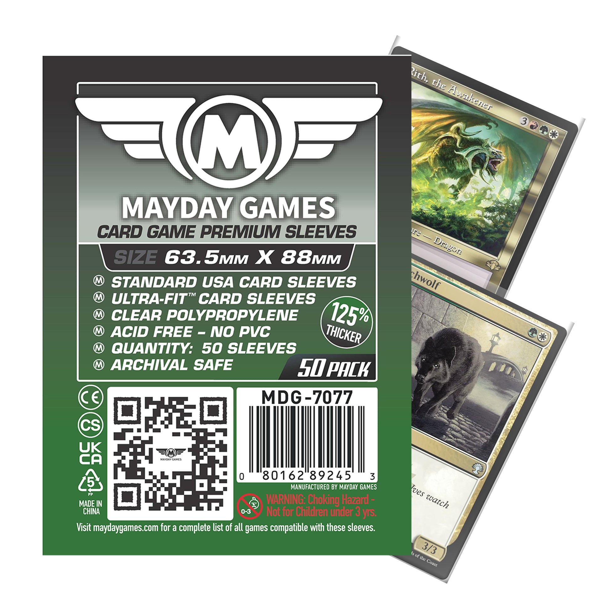 Card Game Card Sleeves (63.5x88mm) Mayday Games Card Game Card Sleeves (63.5x88mm) Mayday Games