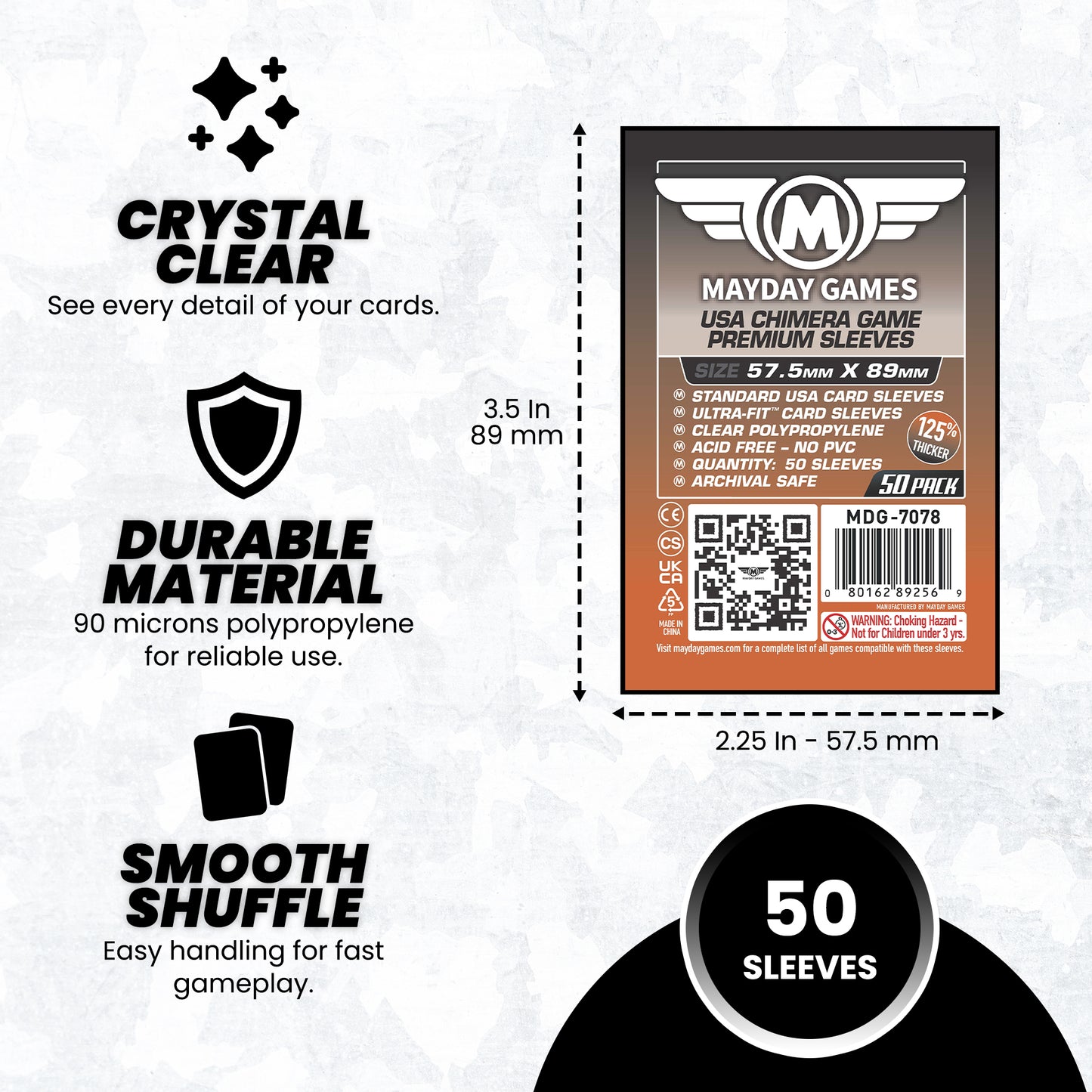 Standard USA Chimera Card Sleeves (57.5x89mm) - Mayday Games Standard USA Chimera Card Sleeves (57.5x89mm) - Mayday Games