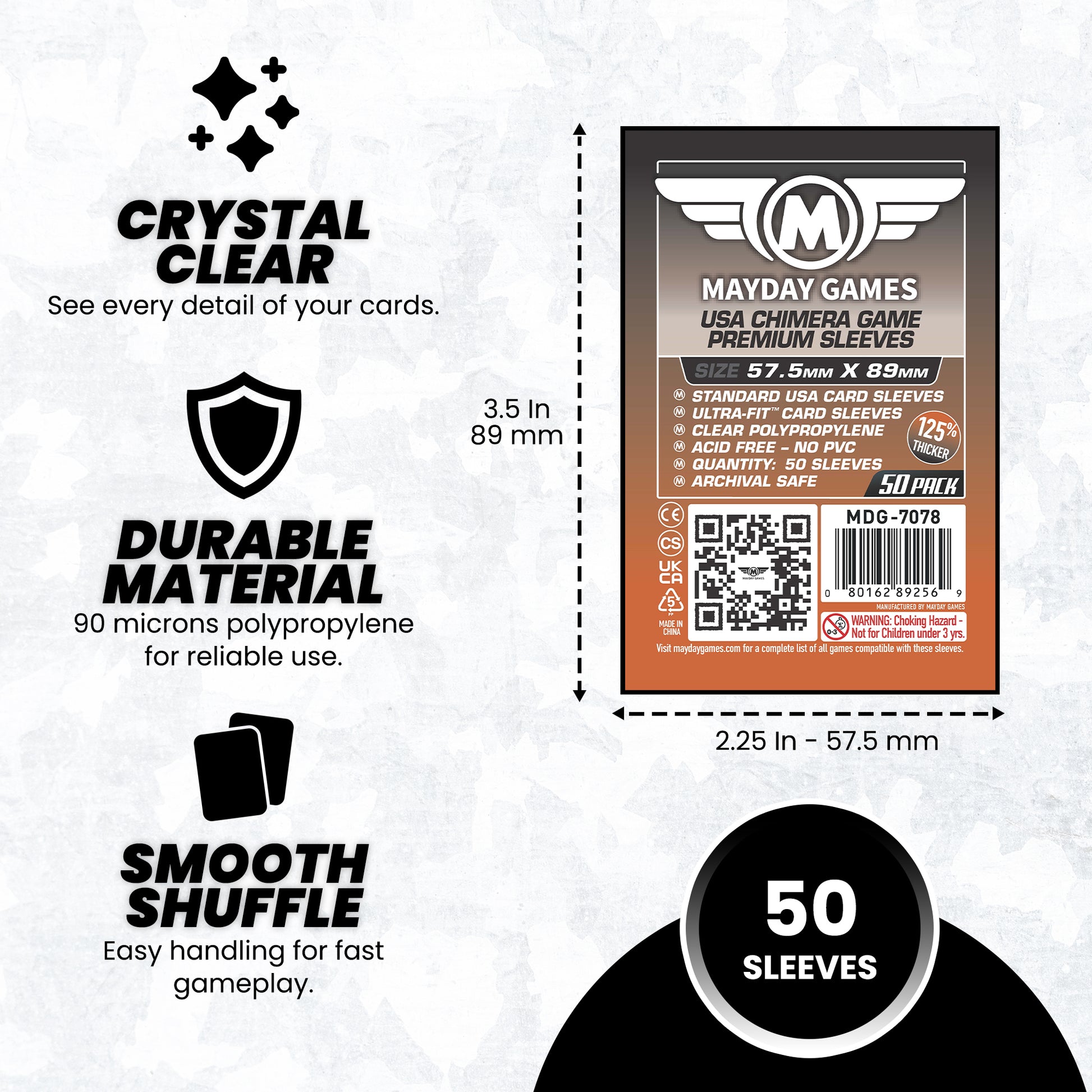 Standard USA Chimera Card Sleeves (57.5x89mm) - Mayday Games Standard USA Chimera Card Sleeves (57.5x89mm) - Mayday Games