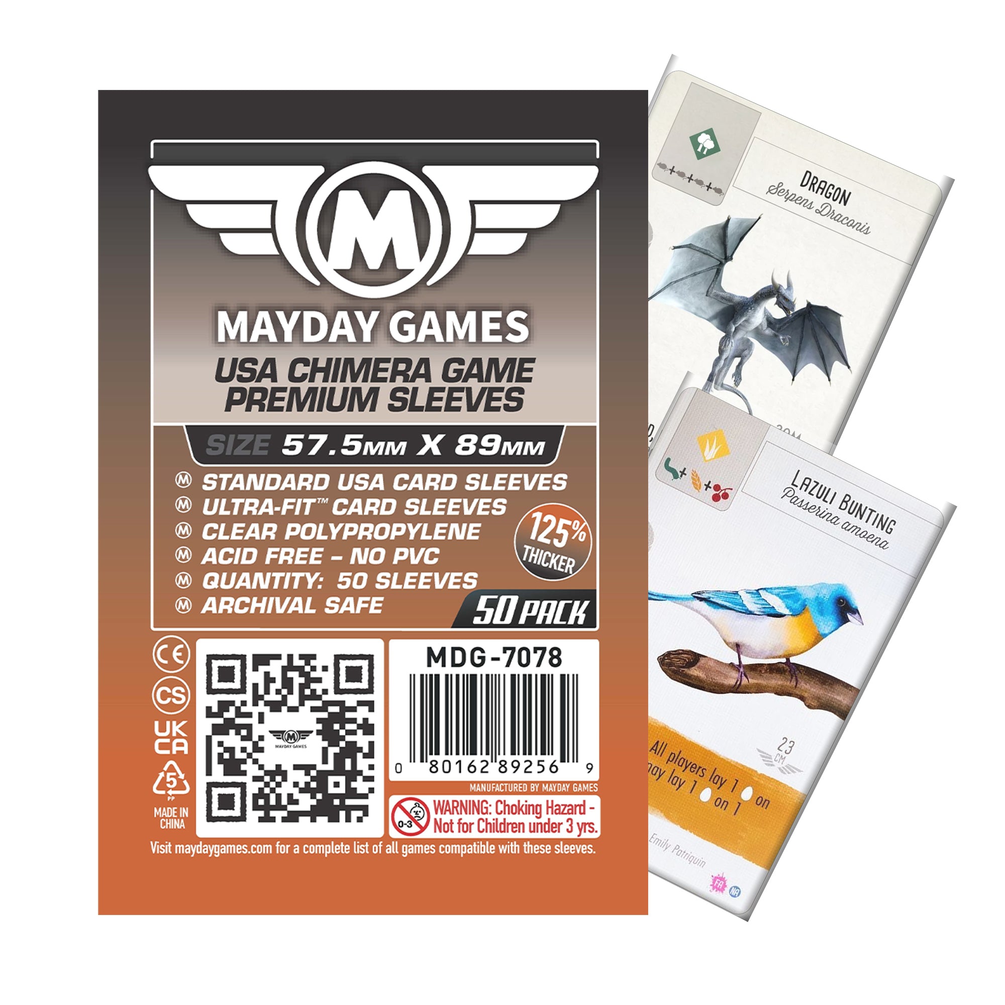 Standard USA Chimera Card Sleeves (57.5x89mm) - Mayday Games