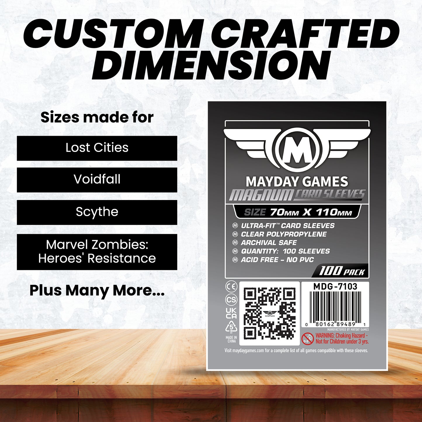 "Lost Cities" Compatible Card Sleeves - Magnum Ultra-Fit  (70x110mm)