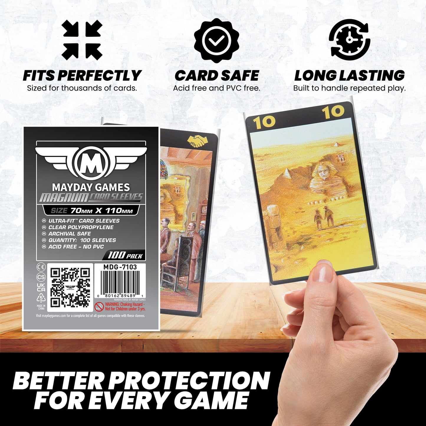 "Lost Cities" Compatible Card Sleeves - Magnum Ultra-Fit  (70x110mm)