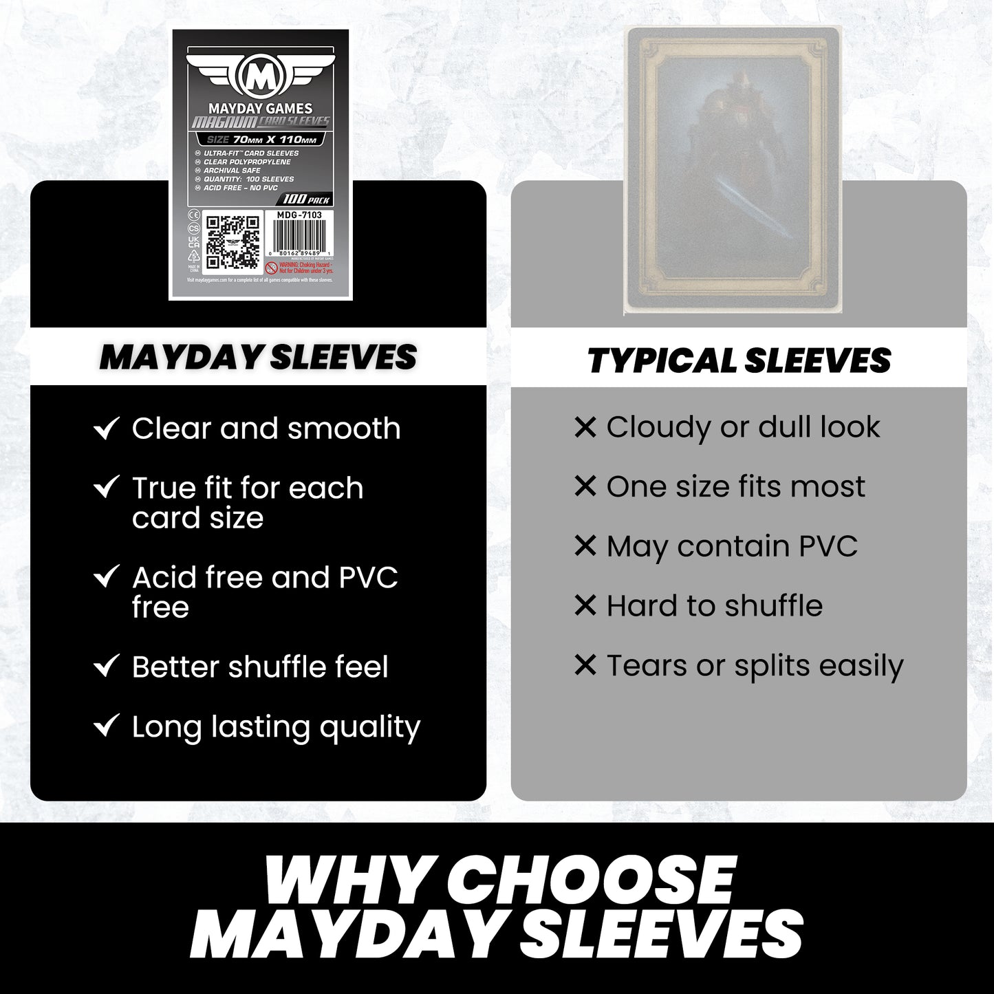 "Lost Cities" Compatible Card Sleeves - Magnum Ultra-Fit  (70x110mm)