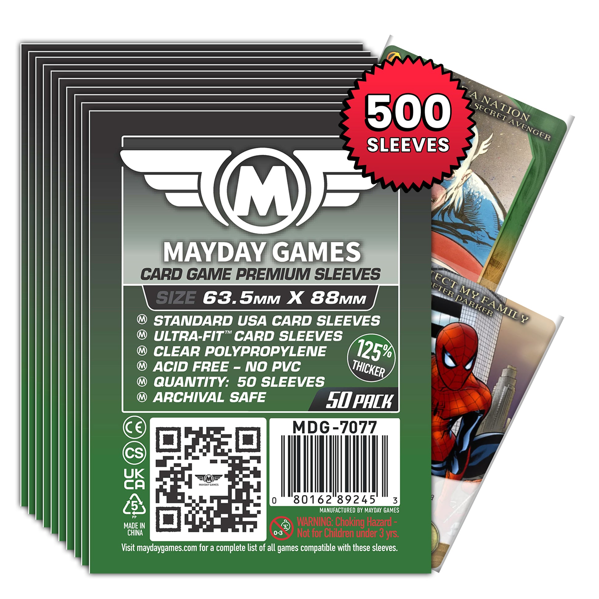 mayday games premium card sleeves MTG/CCG (63.5x88mm) COLOR BACKED! 80/Pack (Choose from 6 Colors!) These card sleeves are perfect for our deck building game DP 80x80 Premium (Mayday) -