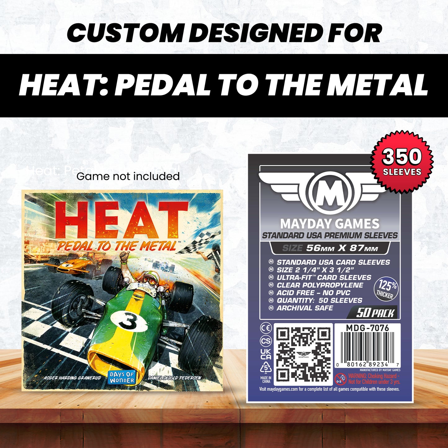 card sleeves for heat pedal to the metal Amazon.com: Mayday Games Heat: Pedal to the Metal -Standard Compatible Card Sleeve Bundle : Toys & Games