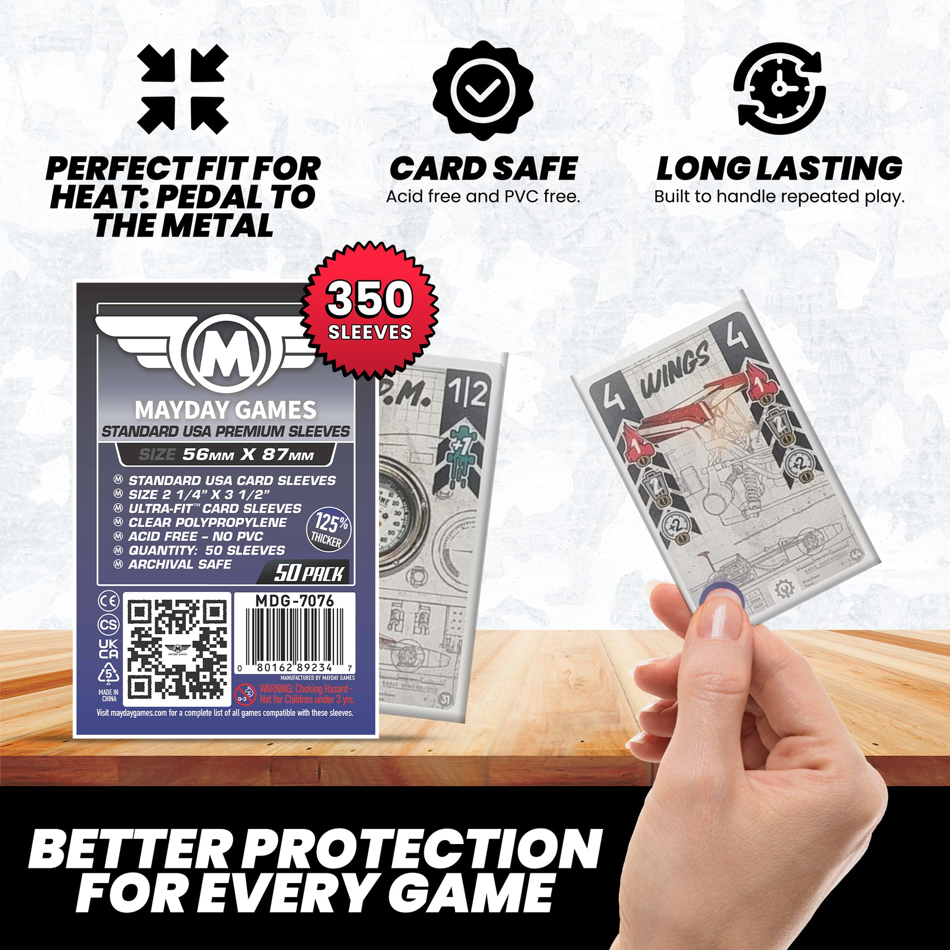 heat board game card sleeves Heat: Pedal to the Metal" Compatible Card Sleeve Bundle (8807 X 3) sleevekings
