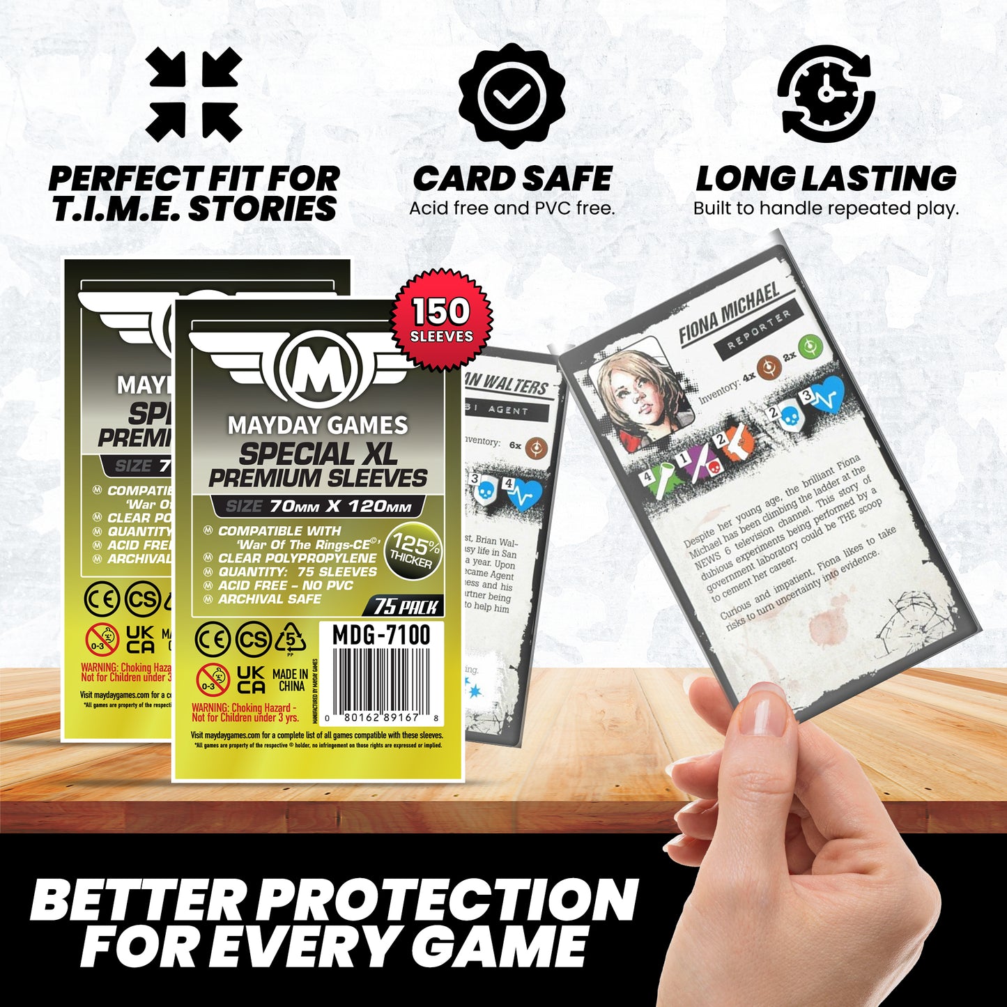 "T.I.M.E. Stories: The Marcy Case" Compatible Card Sleeve Bundle