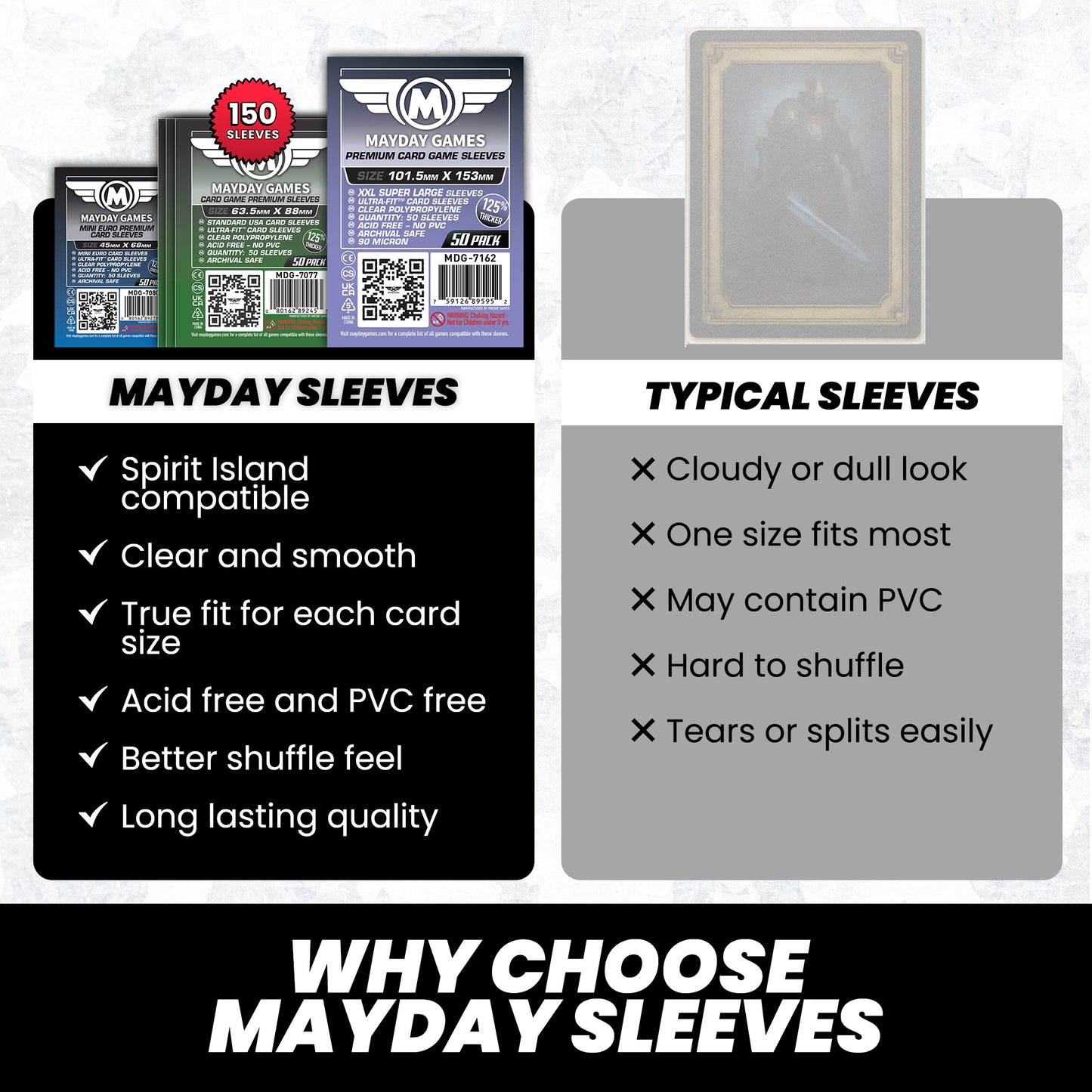card sleeve size for mtg 30x KMC Perfect Fit / Sleeves - 3000 Count - Magic Gathering Pokemon These sleeves are suitable for card sizes of up to 63 x 88mm (standard card size) and will fit within regular standard sized sleeeves. Standard CCG/MTG Card Sleeves MDG-7041