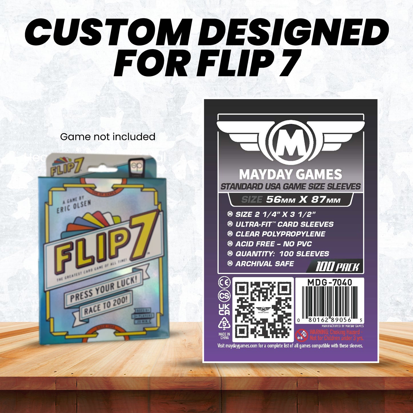 "Flip 7" Compatible Card Sleeve Bundle