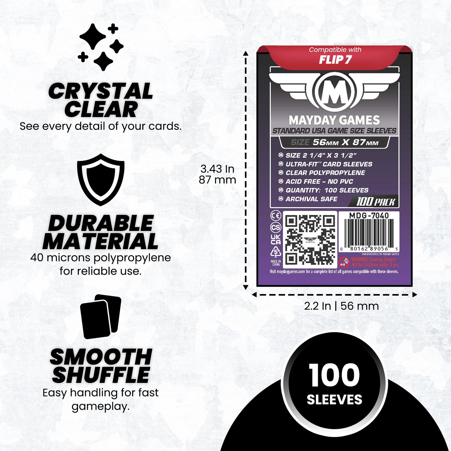"Flip 7" Compatible Card Sleeve Bundle
