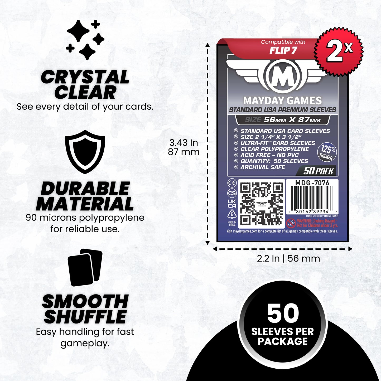 "Flip 7" Compatible Card Sleeve Bundle