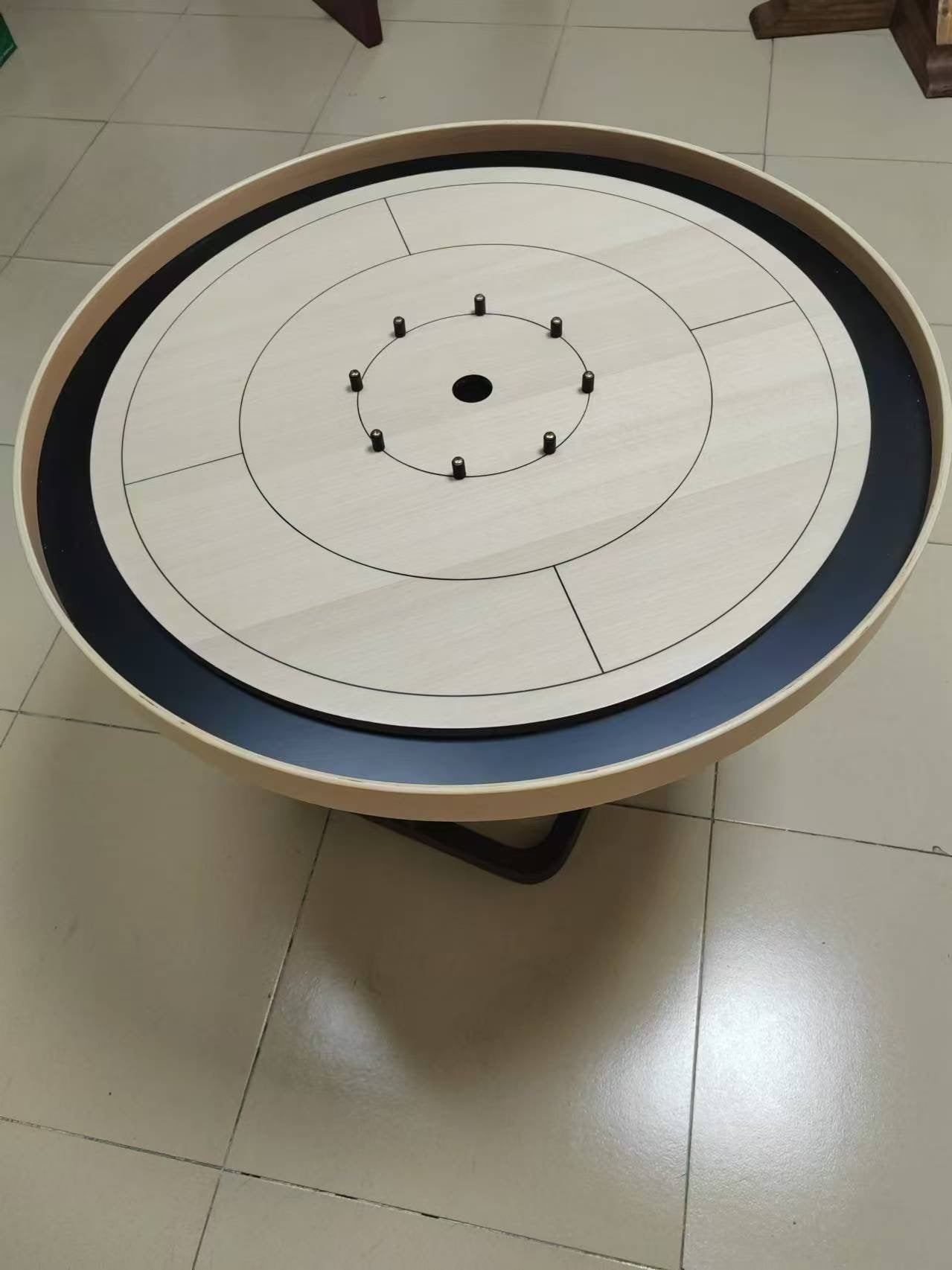 Beech ELITE Edition Crokinole Board Black Ditch