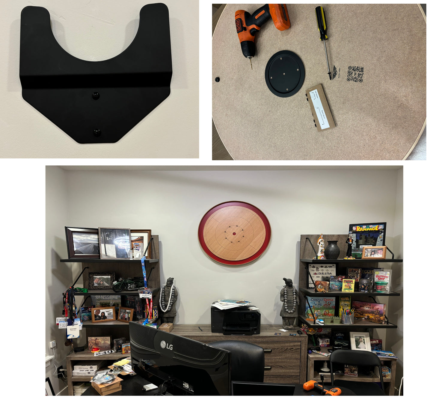 Elite Crokinole Wall Mount Hardware