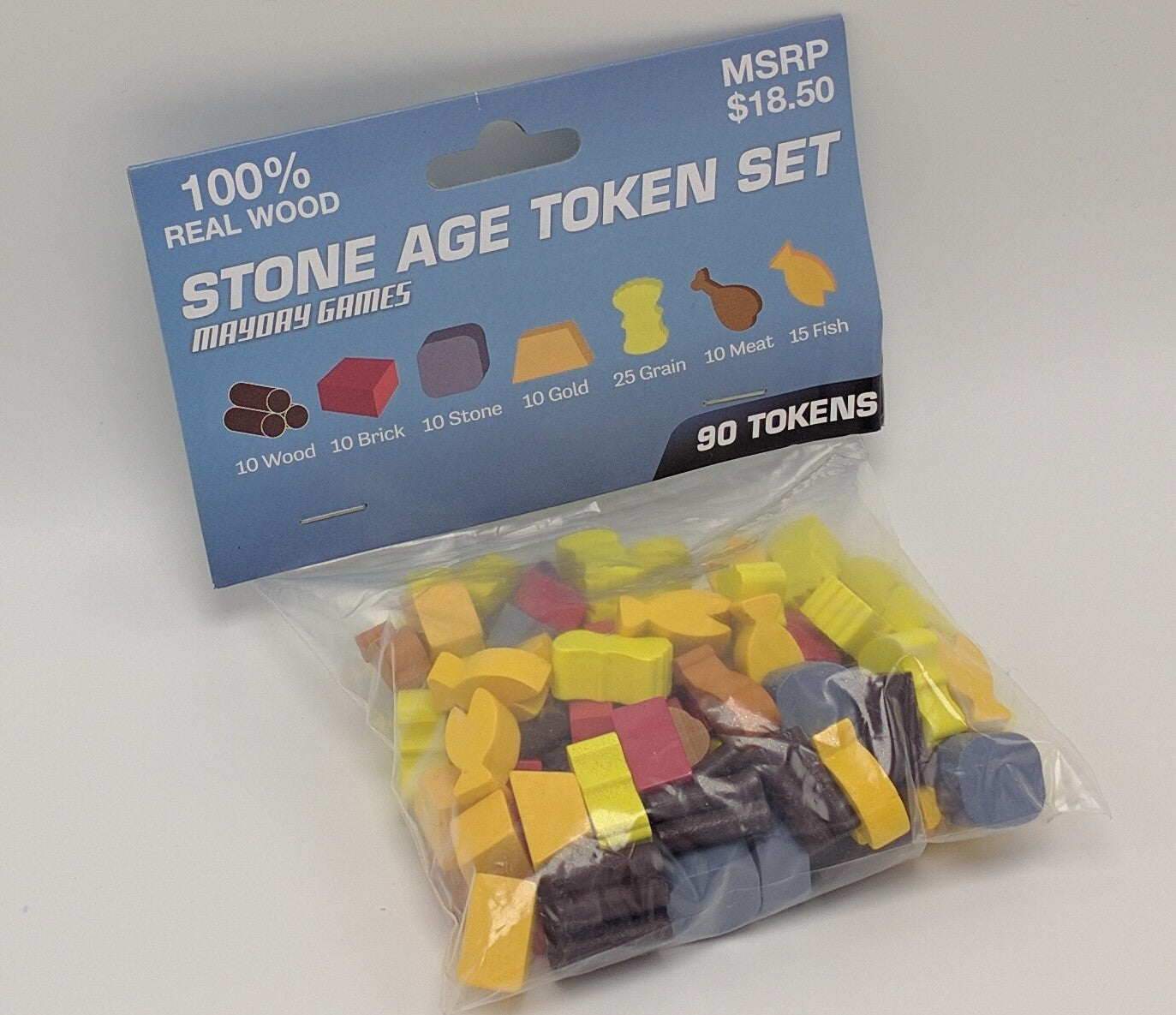 Stone Age Wooden Token Set -  - Mayday Games - 2
