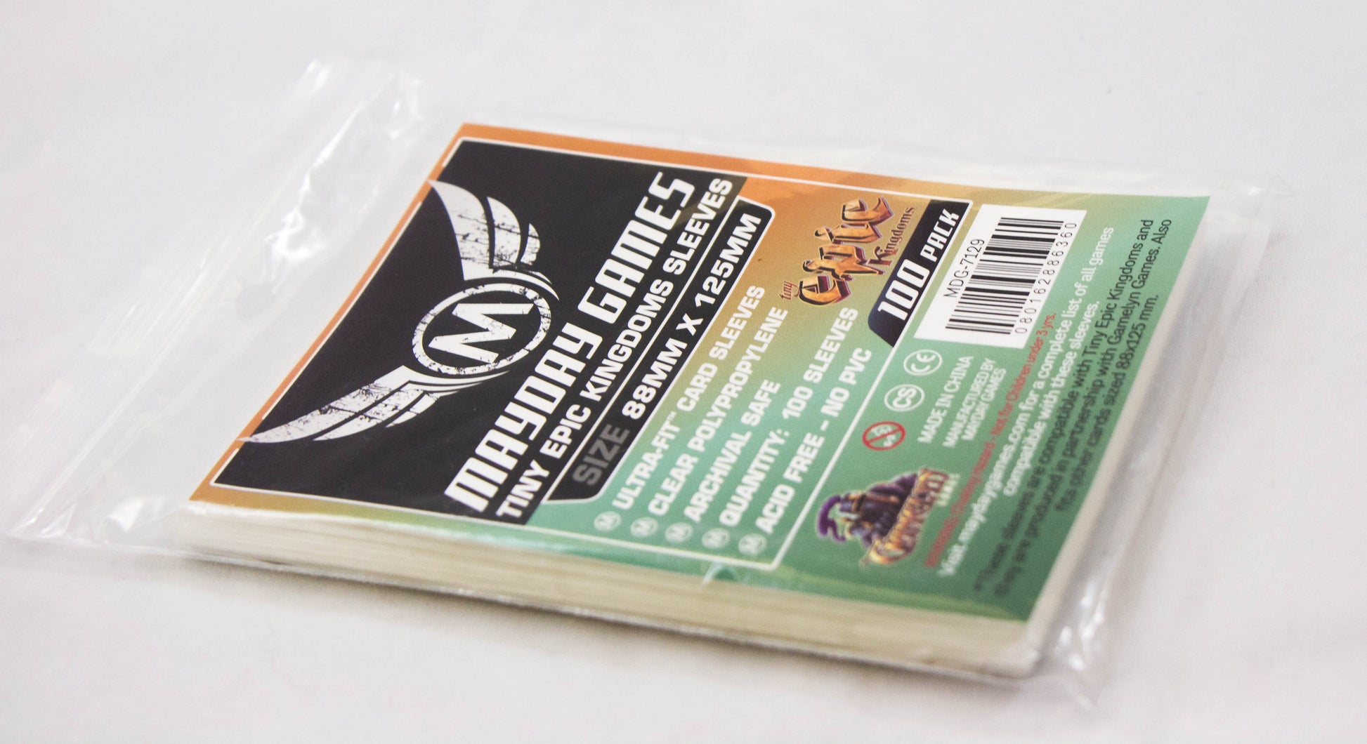"Tiny Epic Kingdoms" Compatible Card Sleeves (88x125mm) - Premium (50 sleeves per pack) "Tiny Epic Kingdoms" Compatible Card Sleeves (88x125mm) - Premium (50 sleeves per pack)