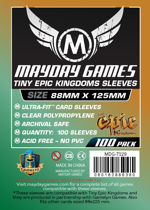 Sleeve Bucaneiros Customizado - Coleção Tiny Epic (88x125) Jogo de Tabuleiro