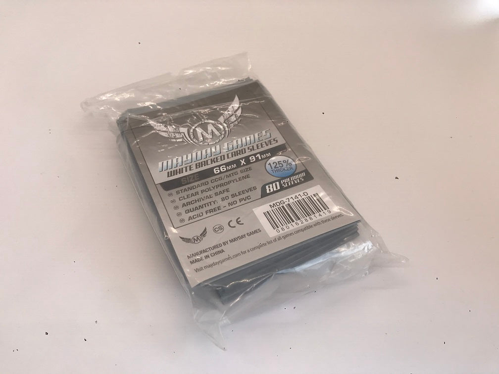 MTG/CCG Card Sleeves (63.5x88mm) PREMIUM COLOR BACKED! 80/Pack (Choose from 6 Colors!)