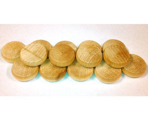 14 *MINI* Wooden Crokinole Discs - 1 1/8 inch version -Natural