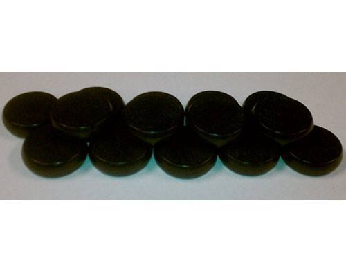 14 *MINI* Wooden Crokinole Discs - 1 1/8 inch version -Black
