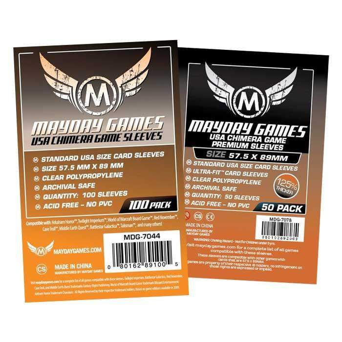 Standard USA Chimera Card Sleeves (57.5x89mm) -  - Mayday Games - 1