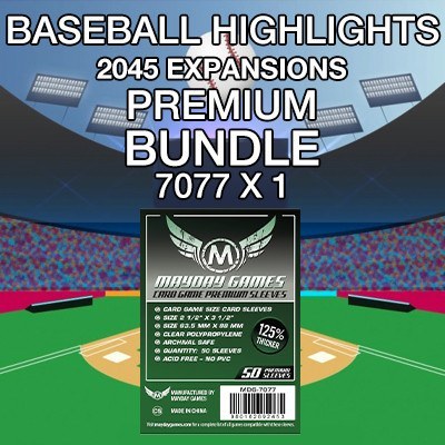 "Baseball Highlights 2045: Expansions" Card Sleeve Kit - Premium Protection - Mayday Games - 1
