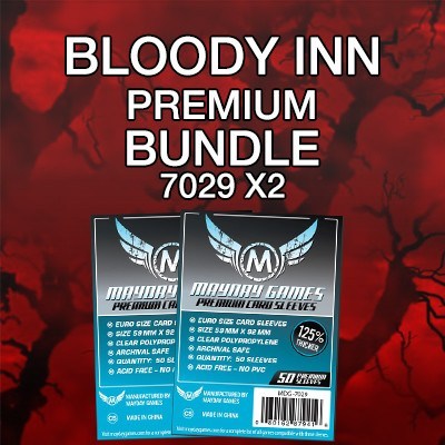 "Bloody Inn" Card Sleeve Kit - Premium Protection - Mayday Games - 1