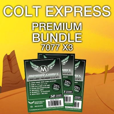 "Colt Express" Card Sleeve Bundle - Premium Protection - Mayday Games - 1