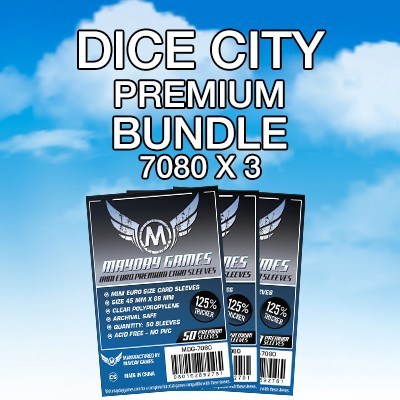 "Dice City" Card Sleeve Bundle - Premium Protection - Mayday Games - 1