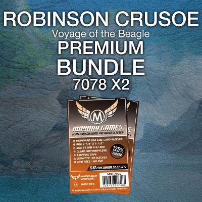"Robinson Crusoe: Voyage of the Beagle" Card Sleeve Kit - Premium Protection - Mayday Games - 1
