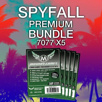"Spyfall" Card Sleeve Bundle - Premium Protection - Mayday Games - 1