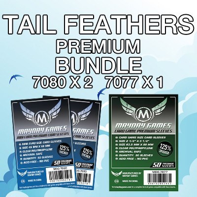 "Tail Feathers" Card Sleeve Kit - Premium Protection - Mayday Games - 1